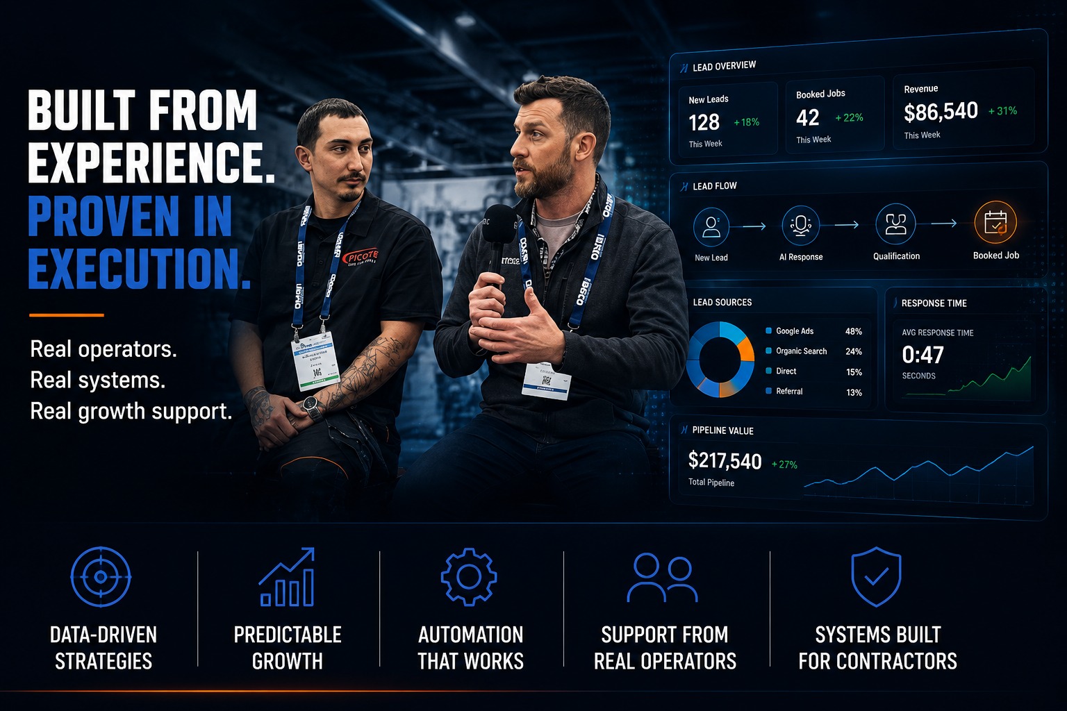 Pinnacle marketing systems value proposition dashboard